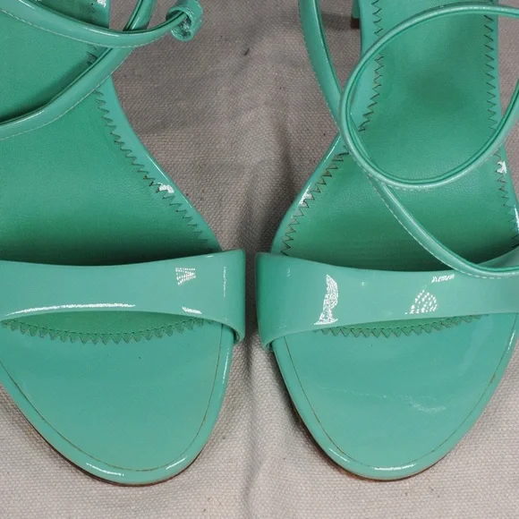 Giuseppe Zanotti Turquoise Patent Leather Arrow Stiletto Heels - Picture 14 of 16